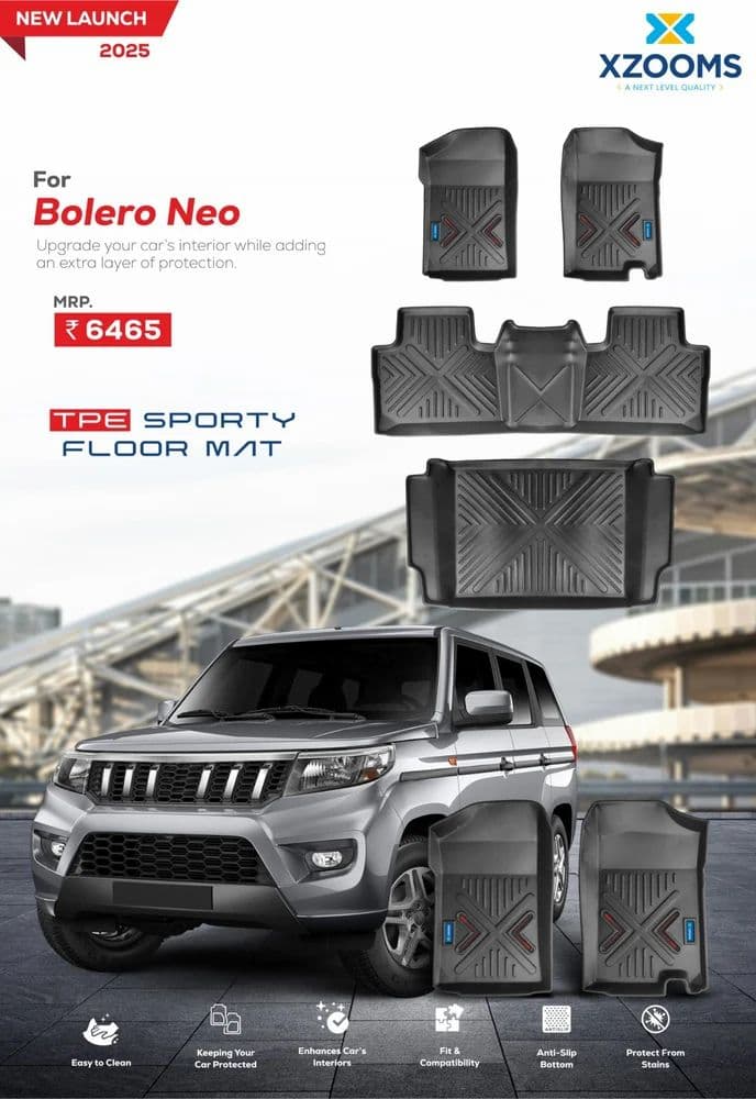 Bolero Neo TPE Sporty Car Floor Mat
