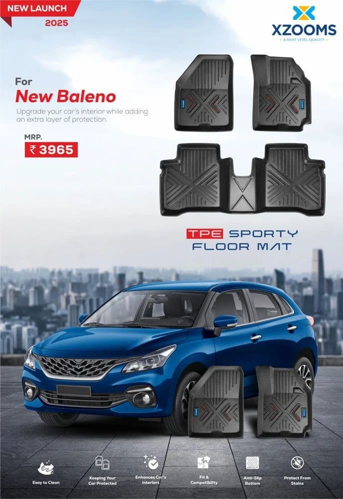 New Baleno TPE Sporty Car Floor Mat